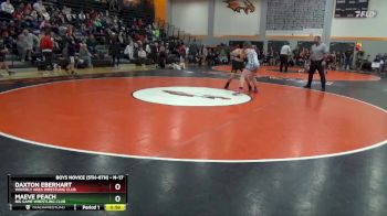 N-17 lbs Semifinal - Maeve Peach, Big Game Wrestling Club vs Daxton Eberhart, Waverly Area Wrestling Club