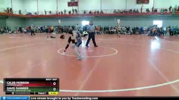 90 lbs Cons. Round 2 - Caleb Morrow, Lutheran Saints vs David Fahnrer, Franklin Wrestling Club