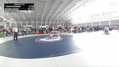 76 lbs Champ. Round 1 - Maximus Brown, Team Prestige Wrestling vs Coltyn Schaefer, Southwest Hammers