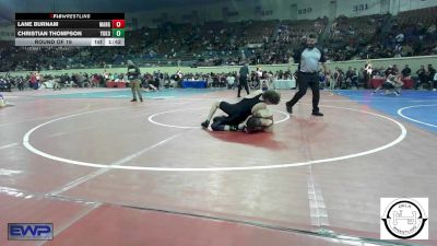 128 lbs Round Of 16 - Lane Burnam, Mangum Wrestling vs Christian Thompson, Yukon