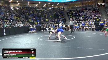 144 lbs Semis - Jordan Dusenberry, Wilton vs Cinnik Yoder, Don Bosco