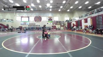 130 lbs Champ. Round 1 - Kali Waggoner, TriValley vs Gianna Rizo, Nampa