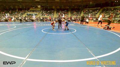 70 lbs Rr Rnd 4 - Gunnar Coltharp, Harrah Little League Wrestling vs Cruz Smith, Outlaw Wrestling Club