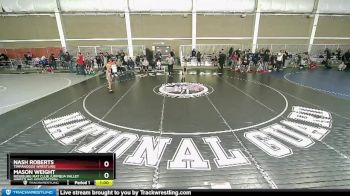 63 lbs Cons. Round 2 - Nash Roberts, Timpanogos Wrestling vs Mason Weight, Roseburg Mat Club /Umpqua Valley Wrestling Associaction