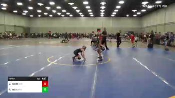 61 lbs Round Of 16 - Quentin Walls, Red Wave Wrestling vs Rylen Wax, Ohio Crazy Goats