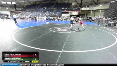 115 lbs Cons. Semi - Dayana Andrews, Fitness Quest Wrestling Club vs Kailey Balajadia, NWWC