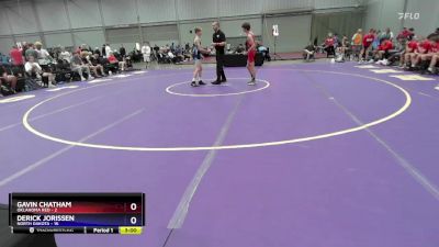 100 lbs Round 1 (8 Team) - Gavin Chatham, Oklahoma Red vs Derick Jorissen, North Dakota