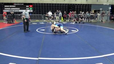 135 lbs Consi Of 8 #2 - Brian Brobst, Schuylkill Haven vs Tanner Ammerman, Blandburg