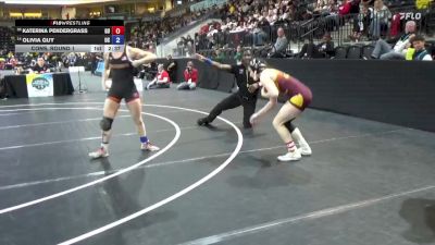 110 lbs Cons. Round 1 - Katerina Pendergrass, Gannon University vs Olivia Guy, Ursinus