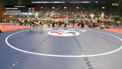 3A-150 lbs Cons. Round 1 - Wyatt Dickau, Douglas vs Clayton Sawyer, Mountain View