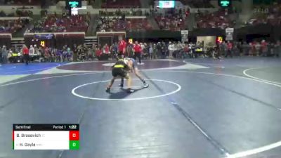 114 lbs Semifinal - Howie Gayle, Bozeman Wrestling Club vs Brooks Brosovich, Team Champs