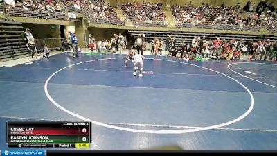 52-55 lbs Cons. Round 3 - Eastyn Johnson, Payson Lions Wrestling Club vs Creed Day, Evanston Elite