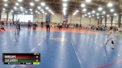 60 lbs Rd# 7- 10:45am Saturday Final Pool - Taze Daniels, West Coast Elite vs Darek Diaz, Untouchables