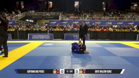 Skye Willow Kurz vs Satyana Rae Perez 2026 Pan Kids Jiu-Jitsu IBJJF Championship
