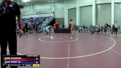 106 lbs Champ. Round 1 - Aiden Thompson, PA vs Eddie Woody Jr., IL