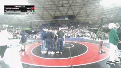 Boys 4A 150 lbs Champ. Round 1 - Tyler Hawkins, Eastmont vs Cameron Serdar, Juanita