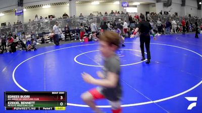 85 lbs Champ. Round 1 - Edrees Budri, All American Wrestling Club vs Ezekiel Bennett, NB Elite Wrestling Club