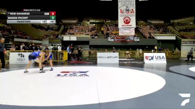 Schoolboys - 115 lbs Quarters - Reid Savarese, RBWC (Rancho Bernardo Wrestling Club) vs Mason Pecoff