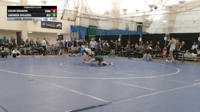 141 lbs Cons. Round 2 - Colin Dragon, Merchant Marine vs Andrew Dolezel, McDaniel