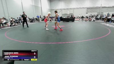 130 lbs Round 3 (6 Team) - Kaidance Gerg, Idaho vs Jania Dunigan, Texas Red