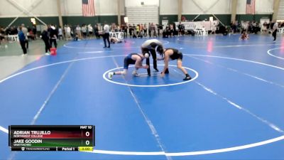 125 lbs Champ. Round 1 - Jake Goodin, Unattached vs Adrian Trujillo, Northwest College