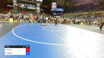 100 lbs Cons 8 #1 - Jason Foutz, Pennsylvania vs Atlee DeWitt, Iowa