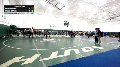 157 lbs Cons. Round 1 - Joshua Mora, Huntington Beach vs Xavier Sapien, Villa Park