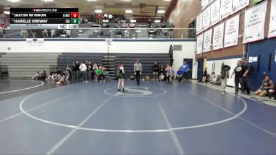 95 lbs Round 3 - Isabelle Ordway, Idaho vs Jaxton Withrow, Bear Lake Wrestling Club