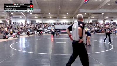 Girls 185 lbs Champ. Round 1 - Juliana King, Independence High School vs Kalinda Johnson, Clinton High School