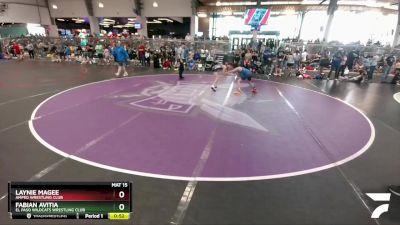 95 lbs Cons. Round 2 - Laynie Magee, Amped Wrestling Club vs Fabian Avitia, El Paso Wildcats Wrestling Club