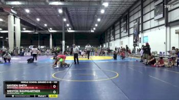 125 lbs Semifinal - Hayden Smith, BeastWorks Wrestling Club vs Weston Baumgartner, HeadHunters