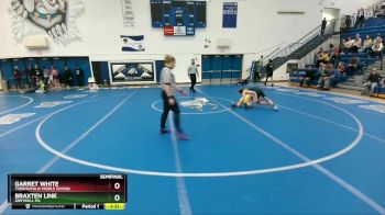 70-77 lbs Semifinal - Garret White, Thermopolis Middle School vs Braxten Link, Greybull MS