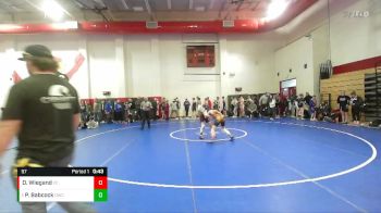 97 lbs Cons. Round 3 - Paxton Babcock, Dragon Wrestling Club vs Dax Wiegand, Franklin Central