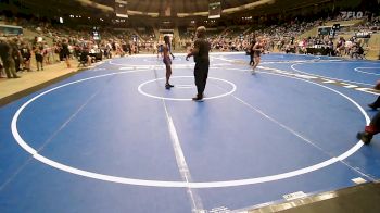 105 lbs Quarterfinal - Harley Miller, HURRICANE WRESTLING ACADEMY vs Zaniyah Wright, Team Tulsa Wrestling Club