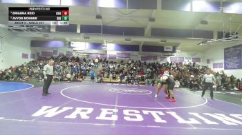 Girls 237 lbs Semifinal - Brianna Reid, Chico Girls vs Avyon Bonner, Red Bluff Girls
