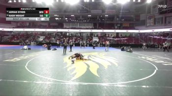 138 lbs Cons. Round 2 - Adrian Sykes, Owyhee vs Nash Weight, Eagle