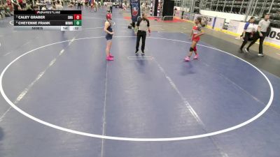 Junior Girls - 130 lbs Semis - Kalynn Lyons, Nebraska Wrestling Academy vs Dealya Collins, Mineral Point Wrestling Club