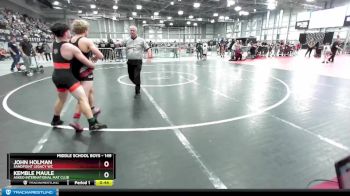 149 lbs Quarterfinal - John Holman, Sandpoint Legacy WC vs Kemble Maule, Askeo International Mat Club