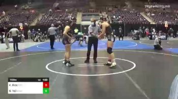 155 lbs Consi Of 8 #2 - Kaley Rice, Threshold Wrestling Club vs Brianna Toji, Brawley Union