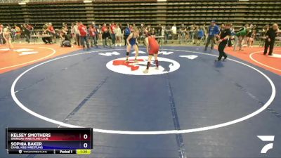 127 lbs Round 2 - Kelsey Smothers, Sheridan Wrestling Club vs Sophia Baker, Camel Kids Wrestling