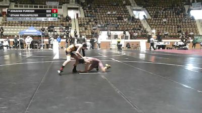 7A 120 lbs Champ. Round 1 - Ethan Frounfelter, Daphne vs Jonavan Fureigh, Robertsdale