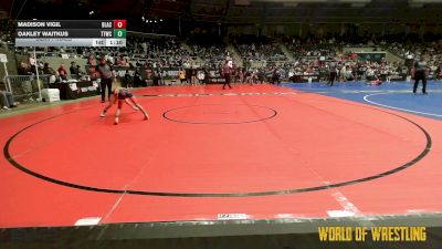 60 lbs Semifinal - Madison Vigil, Black Fox Wrestling Academy vs Oakley Waitkus, Team Tulsa Wrestling Club