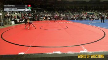 60 lbs Semifinal - Madison Vigil, Black Fox Wrestling Academy vs Oakley Waitkus, Team Tulsa Wrestling Club