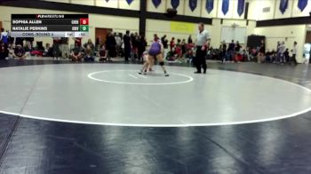 110lbs Cons. Round 4 - Sophia Allen, W. F. West (Girls) vs Natalie Perkins, Columbia River (Girls)