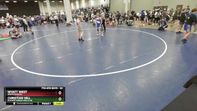 92 lbs Cons. Round 3 - Christian Hill, Elevate Wrestling Club vs Wyatt West, South Dakota