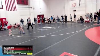 120 lbs Champ. Round 3 - Eli Katsaros, Red Cobra WA vs Jonah Odum, Roncalli Wrestling Foundation