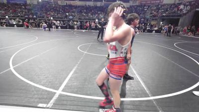 110 lbs Round Of 16 - Garrett Gant, Hinton Blackhawks vs Easton Stone, Wildcat Takedown Club