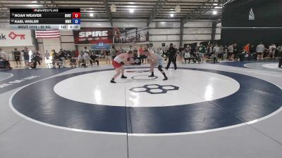 92 kg Cons. Rd Of 32 - Noah Weaver, Boilermaker RTC vs Kael Wisler, Michigan Wrestling Club