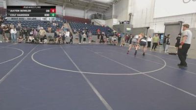 150 lbs Semis - Jaxten Bowler, Canyon View Ut vs Colt Hanssen, Deer Creek Wrestling Club