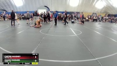 130 lbs Round 7 (8 Team) - Mason Massaro, FORGE vs Carter Haughey, Silo WC